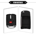thumbnail image 5 of Unique Bargains 4 Button Keyless Entry Remote Key Shell Cover for Mitsubishi Eclipse 2007-2010 with Blade No Chip,Black, 5 of 7