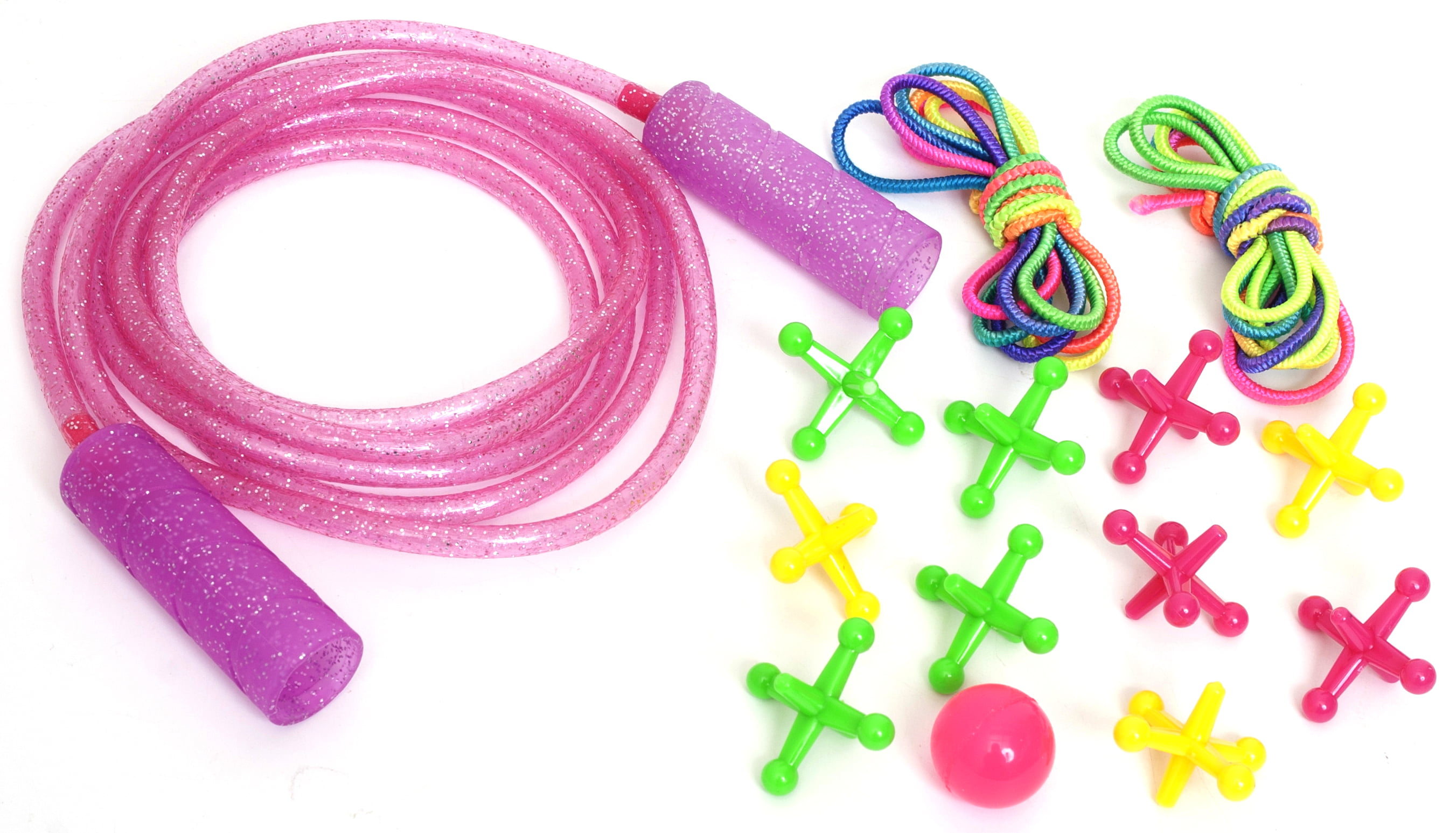 Chinese Jump Rope Jumprope Stretches to 7 feet x 5 feet Multicolor Party Favor 