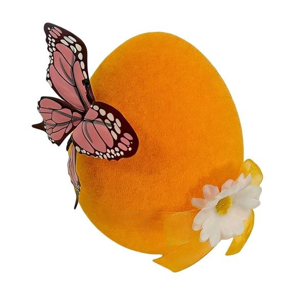 6x4in Large Flocked Easter Foam Eggs - Oversized Fuzzy Egg Decor, Durable Ornaments for Home, Shop Window, Easter Party & Holiday Tabletop Decor