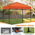 thumbnail image 3 of COOS BAY 6x4 Instant Pop-up Canopy Tent, Lightweight Compact Portable Canopy, Easy Setup Shelter Sun Shade with Carry Bag, Orange, 3 of 8