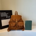 thumbnail image 6 of Fashion1eatherBackpack Large Capacicyt School Bag Casual Daypack For Everyday, 6 of 20