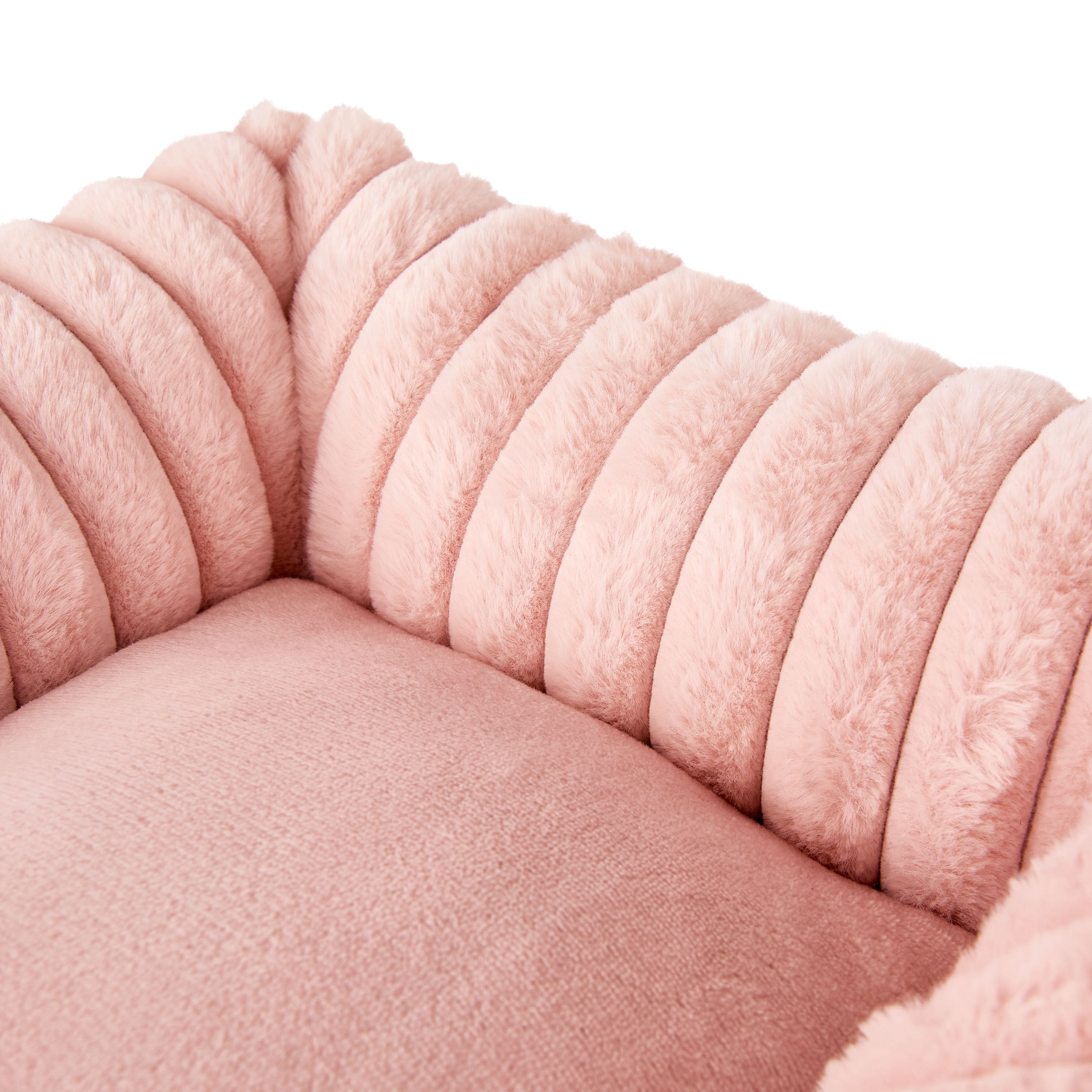 Vibrant Life Small Thick Corduroy Plush Bolster Dog Bed, Pink, 17" x 21"