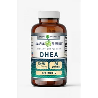 Natrol DHEA 25mg with Calcium, Hormone Balance & Mood Support, 300