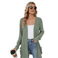 thumbnail image 4 of Women's Long Sleeve Cardigan with Pockets, Solid Color Knit Sweater, 4 of 10