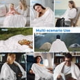 thumbnail image 5 of Mountain Cooling Blanket, Lightweight Breathable Summer Throw Blanket with Double Sided Cold Effect,Eagle Sky Cloud Black and White Landscape Picnic Beach Blankets Bed Sheet for Hot Sleepers 30"x40", 5 of 8