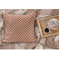thumbnail image 2 of Peach Fluffy Throw Pillow Cushion Cover, Traditional Black Polka Dots on Soft Colored Background Abstract European Design, Decorative Square Accent Pillow Case, 28" x 28", Peach Black, by Ambesonne, 2 of 5