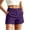 Purple, variant on OGLCCG Casual Shorts for Women Wide Waistband Slim Dressy Shorts Lightweight Office Work Shorts with Pockets,White