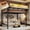 Natural, variant on CZBZ Twin XL Size Loft Bed Frame with Storage Shelves and Pegboard, Metal Loft Bed with USB Ports and LED Lights, Safe and Sturdy, 350LBS Capacity, Space Saving, Noise Free, Easy Assembly
