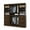 Chocolate, variant on Bestar Pur 86W Closet Organizer with Drawers in White - Engineered Wood