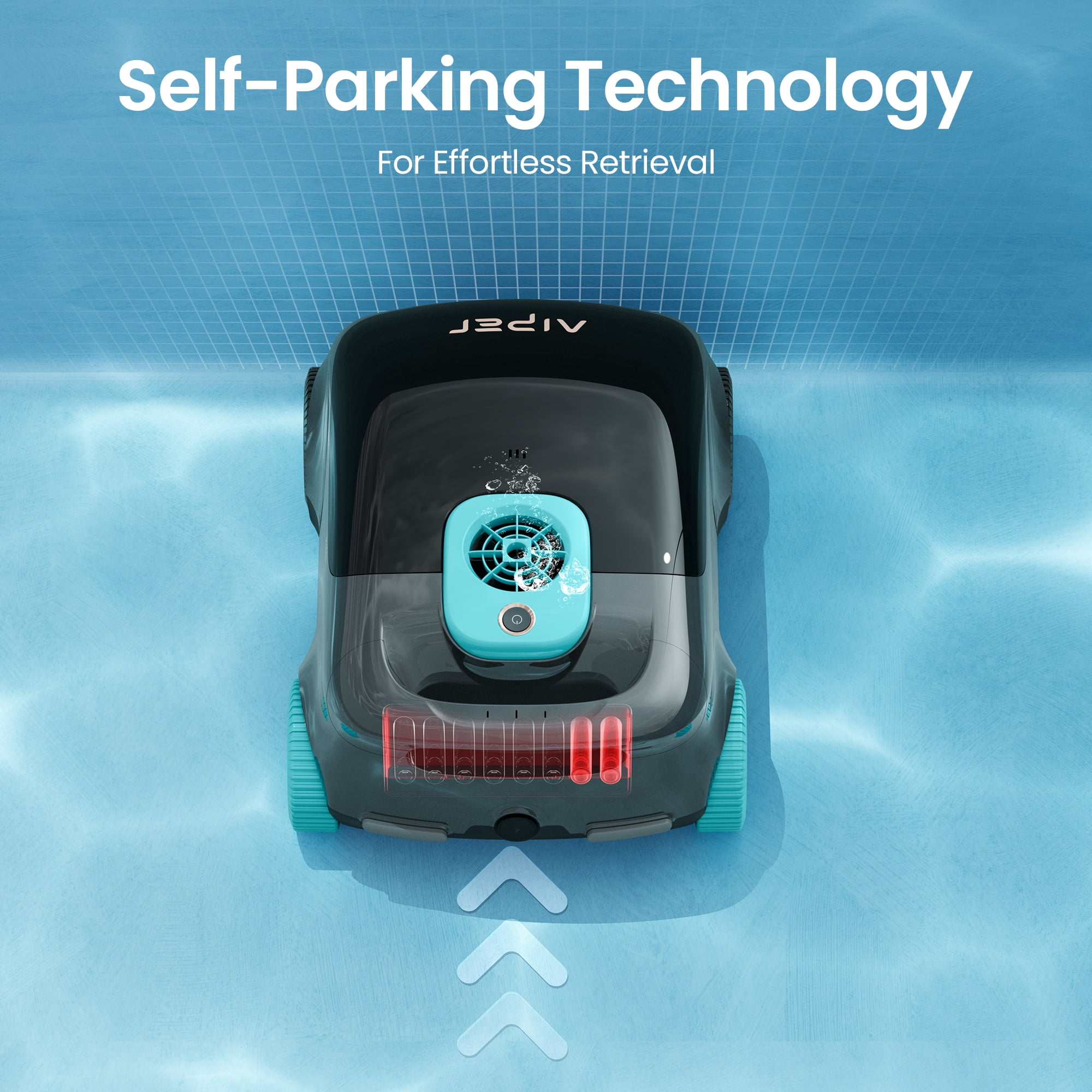 Aiper Scuba 1100W Cordless Robotic Pool Cleaner for Above-ground and Flat-floored In-ground Pools