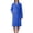 Blue, variant on Bathrobe for Women Solid Color Corals Fleece Soft Comfy Absorbent Long Sleeve Warm Cozy Robes with Pockets & Belt