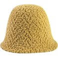 thumbnail image 5 of CoCopeaunts Bucket Hats for Women Solid Color Winter Lamb Velvet Mens Fisherman Caps Windproof Warm Fluffy Sherpa Basin Hats, 5 of 8