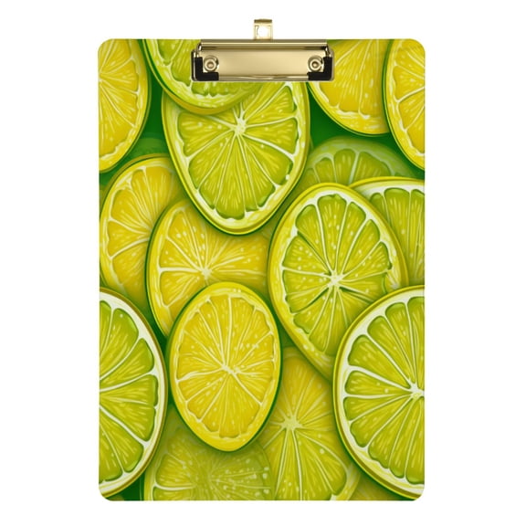 Lemon Fruit Acrylic Clipboards A4 Standard Letter Size Clipboard 12.5" X 9" Clip Board for Students Teacher Office
