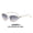 Gold Frame Gray Powder Piece, variant on New small-frame knotted cat-eye sunglasses, metal European and American retro sunglasses, trendy and versatile ins-style personalized sun glasses