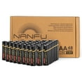 thumbnail image 1 of NANFU Piles Alcalines AA (Lot de 48), Piles Double A, Piles Double A 1,5 Volts Longue Durée, 1 of 7