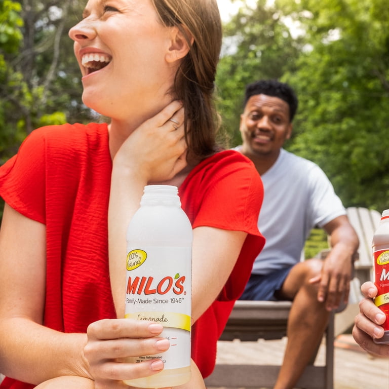 Milo's Lemonade, Refrigerated Juice Drink, 20 fl oz Bottle, 100