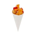 thumbnail image 2 of Conetek 10-Inch Eco-Friendly White Finger Food Cones: Perfect for Appetizers – Food-Safe Paper Cone – Disposable and Recyclable – 100-CT – Restaurantware, 2 of 3