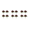 thumbnail image 2 of Guardoinrt 4pcs Good Hand Feeling Artificial Flowers With Good Texture For Sensory Delight For DIY Silk Home Decoration Party Decor Red 3Set, 2 of 6