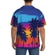 thumbnail image 3 of Fotbe Beach with Palm Trees Camisa Estampada de Manga Corta para Hombre, Casual de Verano, Estilo Playero, Sin Arrugas-Medium, 3 of 5
