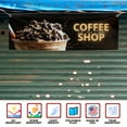 thumbnail image 3 of Coffee Shop Large Banners and Signs for Outdoor by DreamController-Polyester Banner with 4 Holes for Easy Hang Indoor & Outdoor| 4x1 Feet HD Banner to Promote Food & Beverages | Made in USA, 3 of 6