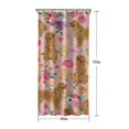 thumbnail image 5 of Golden Retriever with Flowers Shower Curtain 36"x72" ,Bathroom Decorative Shower Curtains Set with 12 Hooks,Modern Waterproof Washable Shower Curtain, 5 of 6