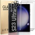 thumbnail image 1 of wonima44 [2+2 Pack] for Samsung Galaxy S23 Ultra 5G Screen Protector Tempered Glass Camera Lens Protector,Touch Sensitive,Fingerprint Support,9H Hardenss, 1 of 1