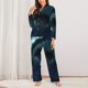 thumbnail image 2 of Balery Undersea Shark Conjunto de Pijama con Estampado para Mujer, Conjunto de Dos Piezas con Manga Larga, Ropa de Dormir Suave con Bolsillos, Pijamas Cómodos-Large, 2 of 7