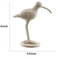 thumbnail image 5 of Saltoro Sherpi Cast Iron Sandpiper Accent Decor, Off White, 5 of 5