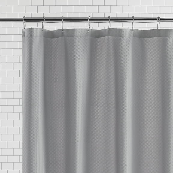 Mainstays Water-Repellent Fabric Shower Liner, 70" x 72", Gray