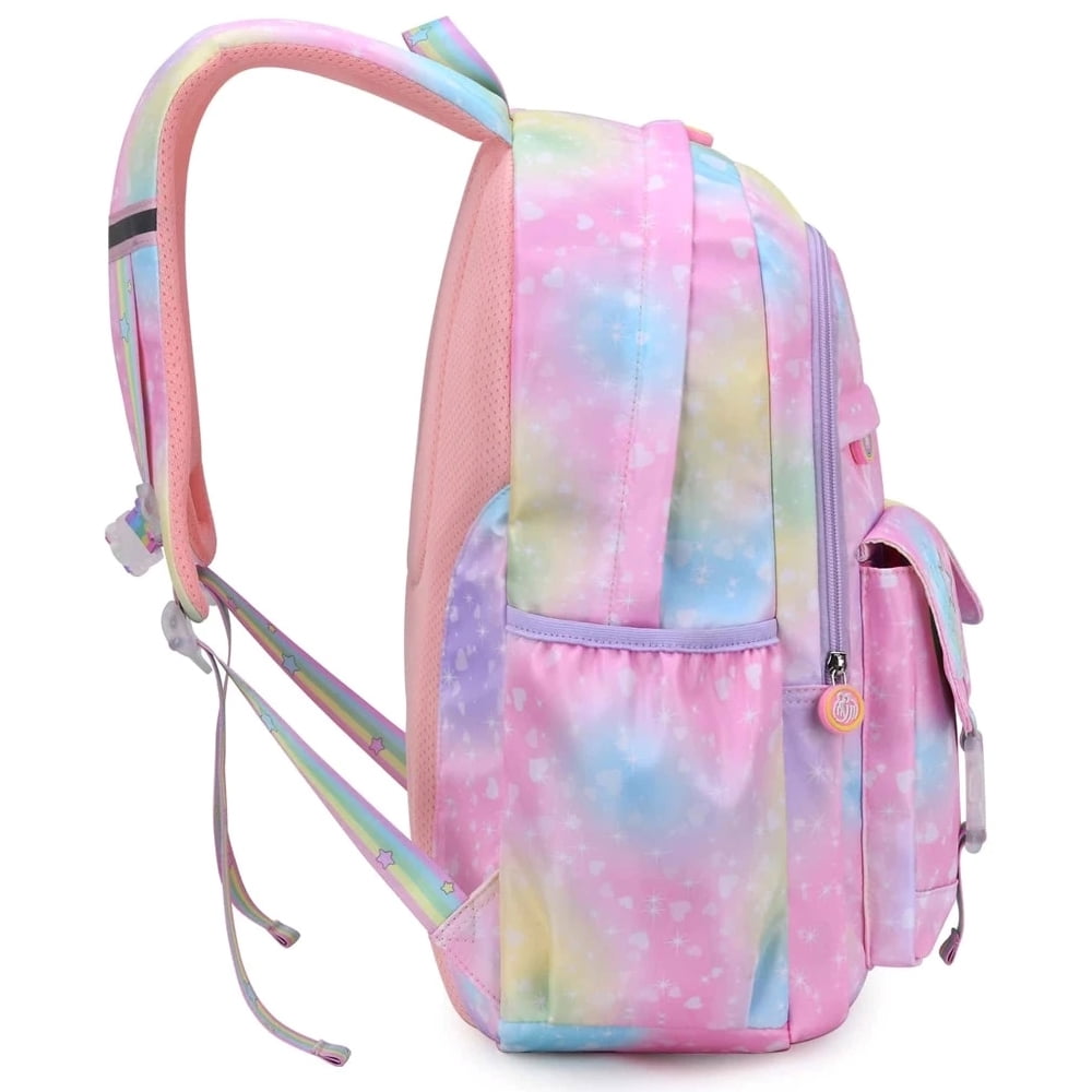 Tyethy School Backpacks for Girls, Lightweight School Bags Kids Backpacks Cute Bookbag, Pink