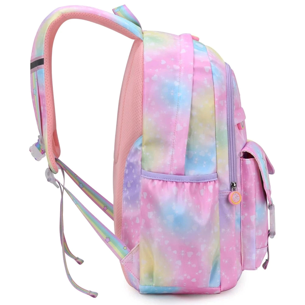 Mochilas escolares para niñas, ligeras, lindas, para adolescentes y niños, rosa 3
