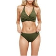 thumbnail image 3 of Bigersell Womens Tankinis Sets with Boy Shorts, Striped Print Two Piece Swimsuits, Soft Cut Padded Tankinis Bathing Suits Swimwear 2 Piece Bikini Sets Green-a XL, 3 of 5