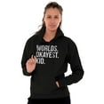 thumbnail image 4 of Worlds Okayest Kid Son Daughter Funny Hoodie Sweatshirt Women Men Brisco Brands S, 4 of 5