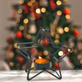 thumbnail image 7 of Christmas Candle Holders Star Shape - Iron Metal Candlestick for Holiday Party Table, Decorative Star Tea Light Holders for Home Gifts Festive Table Ornaments for Season Decor, 7 of 7
