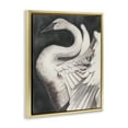 thumbnail image 4 of Stupell Industries Swan Spreading Wings Animals Painting Gold Floater Framed Canvas Art Print Wall Art, 25 x 31, 4 of 10