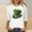 #49White, variant on Byworldtasic Plus Size St. Patrick's Day Shirts for Women Graphic Crewneck 3/4 Sleeve Tops Cute Loose Fit Casual Blouses