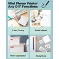 thumbnail image 4 of Mini Note Printer- M Pocket Thermal tooth Mini Mobile Printer with Rolls Paper for Printing Photos Text Study Notes DIY Sticker, 4 of 6