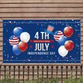 thumbnail image 5 of Utoimkio 4th of July Banner Decorations Outdoor National Independence Day Yard Sign Patriotic Hanging Decor USA Party Supplies Holiday Backdrop for Balcony Garden,71"x43", 5 of 7