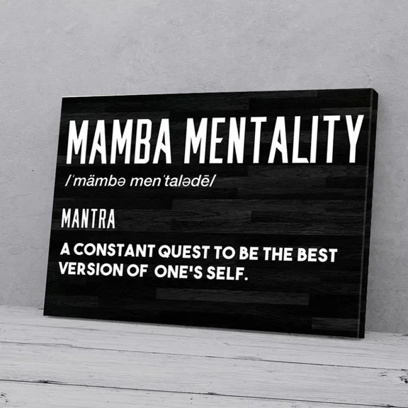 Kna Prints - 1 Pc Poster Mamba Mentality Definition, UNFRAMED-8x12