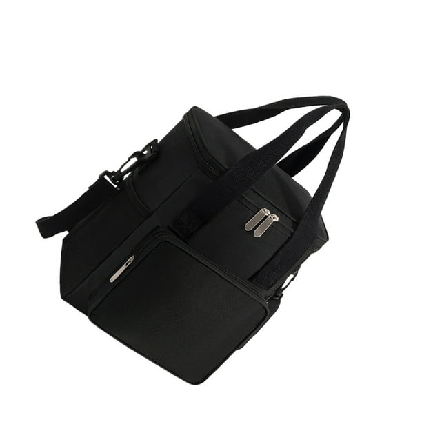 Bolsa de almuerzo aislada Bewildely para hombres/mujeres a prueba de fugas negro