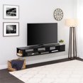 thumbnail image 3 of Wright Home Moderne 70" Mur Monté Support de Télévision en Bois en Noir, 3 of 8