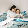 thumbnail image 5 of Castle Fairy Boys Girls Flying Butterflies 3 Pieces Queen Comforter Set,Lodge Cabin Ultra Soft Bedding Sets,Chic Floral Flowers Bedding Comforter Set Breathable,Breathable Home Decor,Reversible, 5 of 8