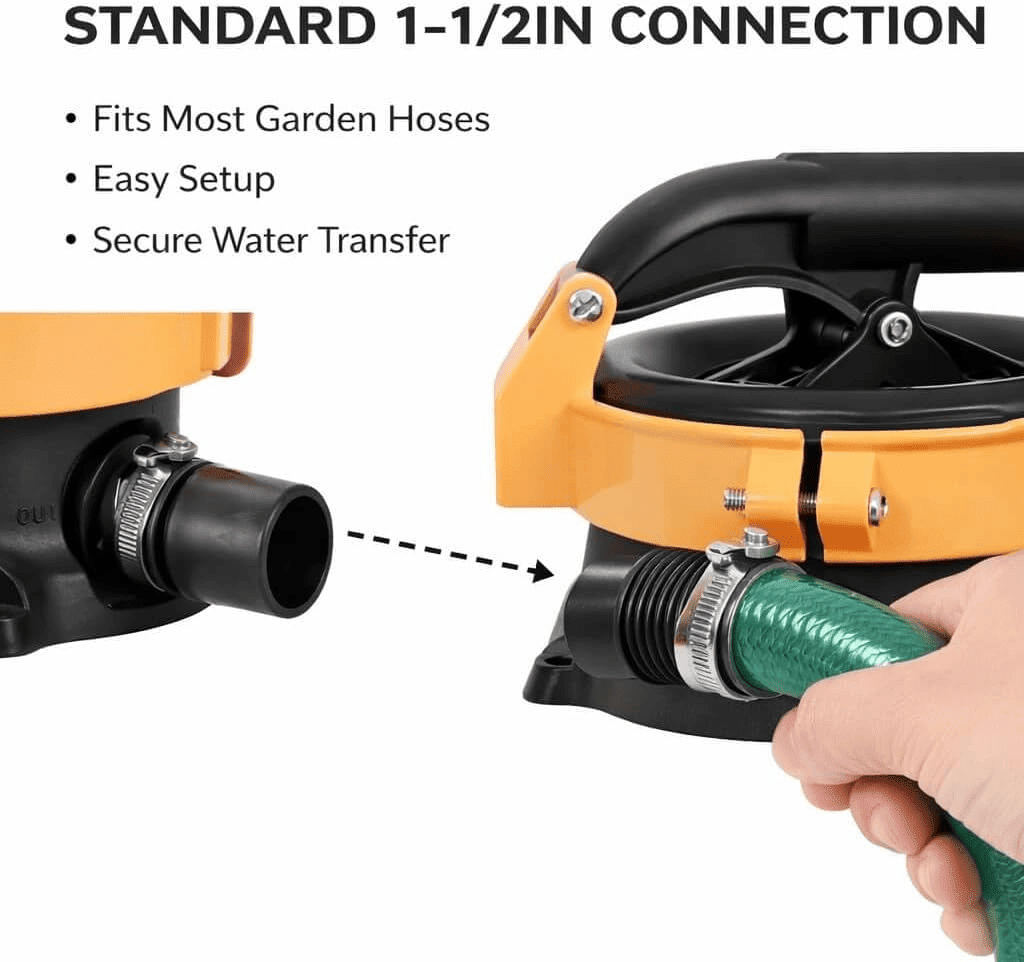 Manual Hand Water Pump with Stainless Steel Lever Non-Electric Heavy Duty Well Pump for Garden Irrigation Emergency Backup Farm Water Lifting