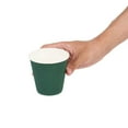 thumbnail image 6 of Restpresso 8 oz Forest Green Paper Coffee Cup - Ripple Wall - 3 1/2" x 3 1/2" x 3 1/4" - 500 count box, 6 of 10