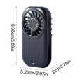 thumbnail image 3 of Ventilador USB Mini Portátil de Mano con Batería de 1200 mAh, 5 Velocidades, Diseño Compacto y Ligero, Recargable con Cable Tipo C para Viajes al Aire Libre y Uso de Escritorio, 3 of 6