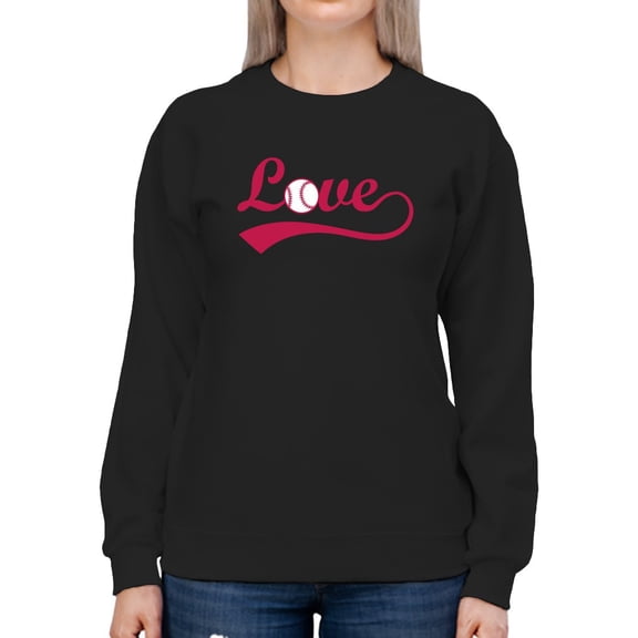 Love Curved Font Sweatshirt Women -GoatDeals Designs, Female 4X-Large