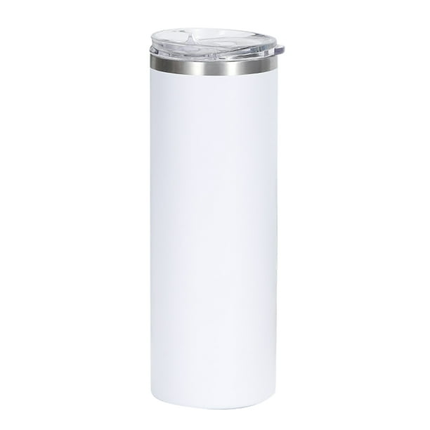 Botella de agua de acero inoxidable al vacío de 20 oz Botella de agua con aislamiento de doble capa Blanca