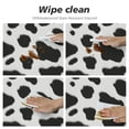 thumbnail image 4 of JEUXUS  Cow Print Animal Black White Round Tablecloth Washable Table Cloth Cover Indoor Outdoor for Dining, 4 of 7