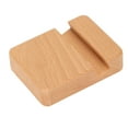 thumbnail image 3 of Soporte de madera para teléfono móvil, soporte universal de madera para teléfono inteligente, soporte de escritorio portátil, 3 of 14