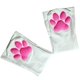 thumbnail image 1 of Calcetines luminosos sobre la rodilla con cojín de garra de pata de gato para mujer, calcetines altos hasta el muslo de Lolita, 1 of 5